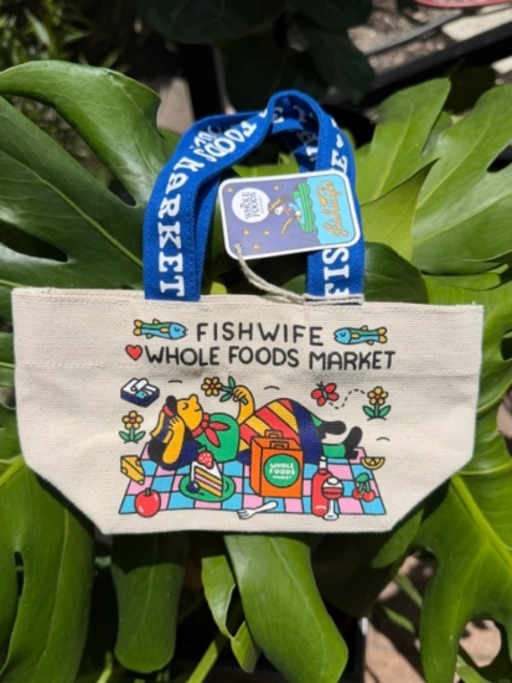 Whole Foods x Fishwife Micro Tote Bag Limited Edition - NEW w/tags - Picture 2 of 3